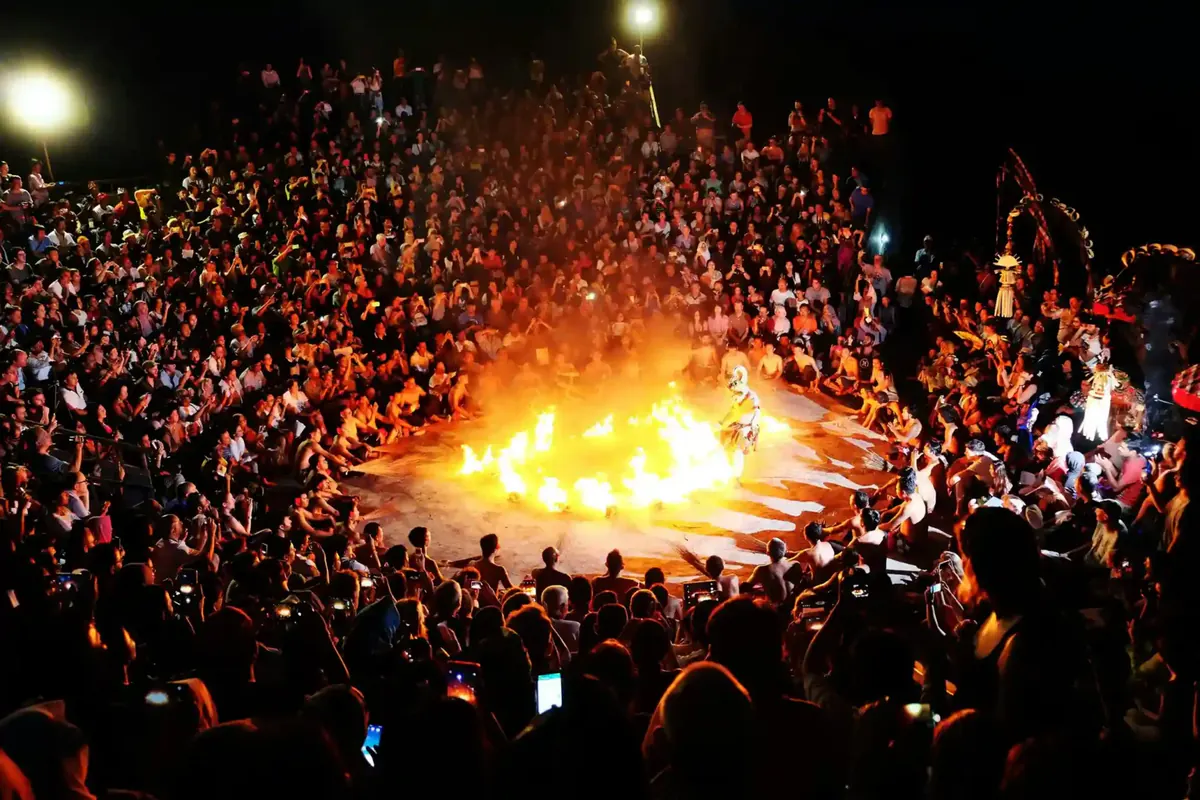 Kecak fire dance at Uluwatu Temple