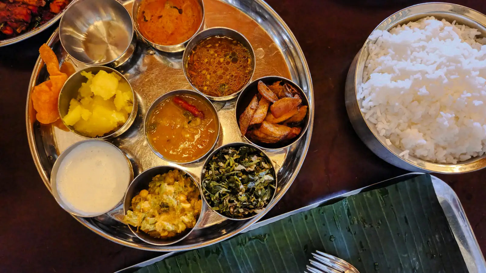 Vegetarian Indian thali