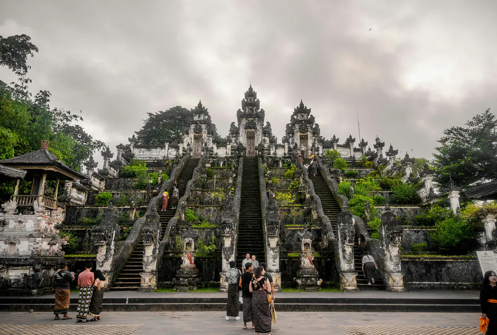 Stairways of Pura Lempuyang Luhur in East Bali