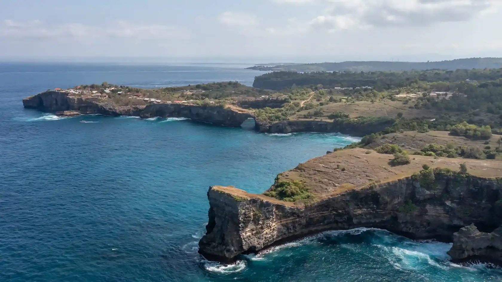 Broken Beach cliffs on Nusa Penida